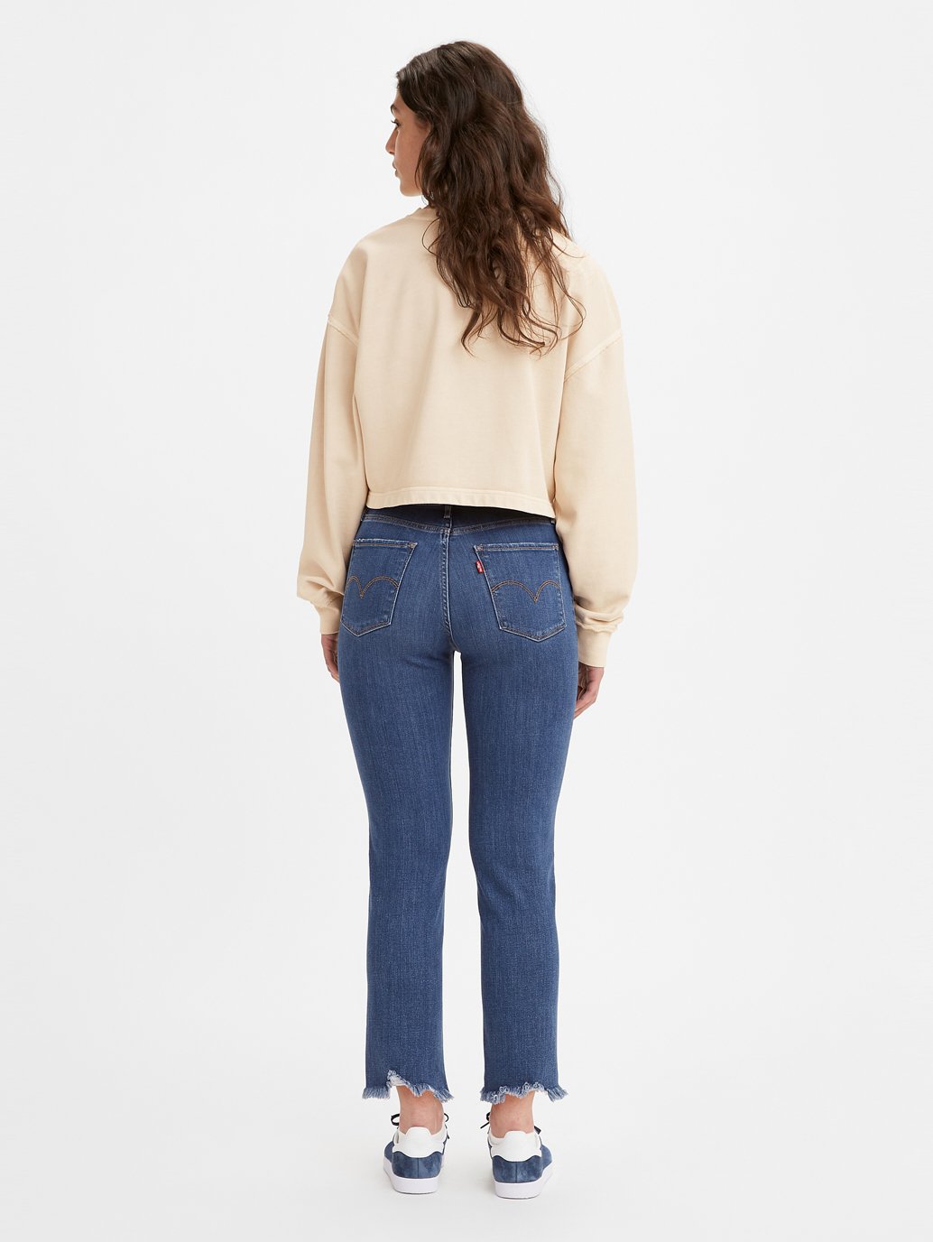 Levi's® 女式 724 高腰直筒九分牛仔褲