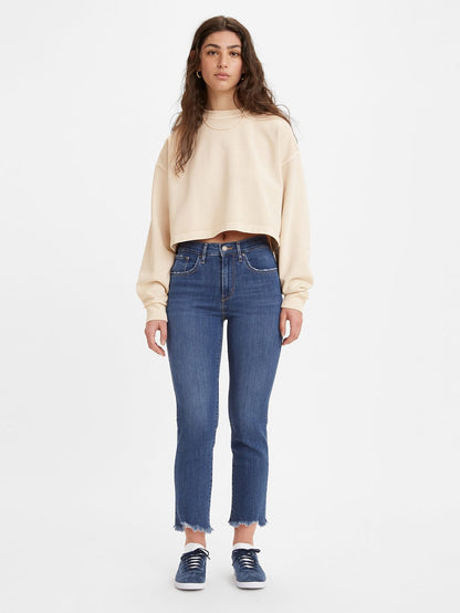 Levi's® 女式 724 高腰直筒九分牛仔褲