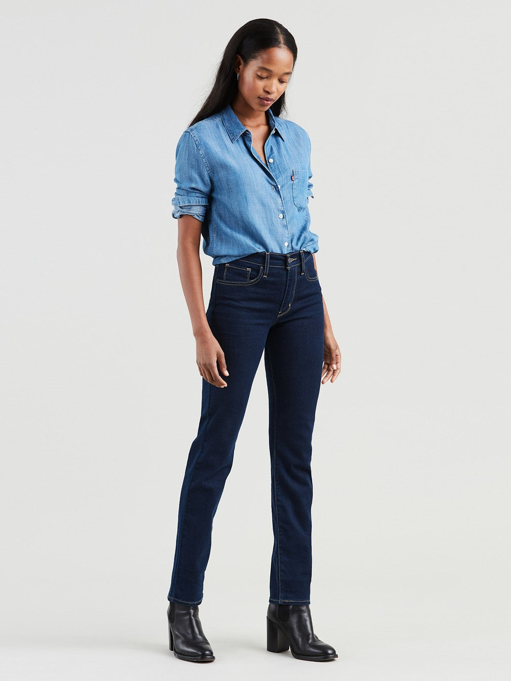 Levi's® 女式 724 高腰直筒牛仔褲