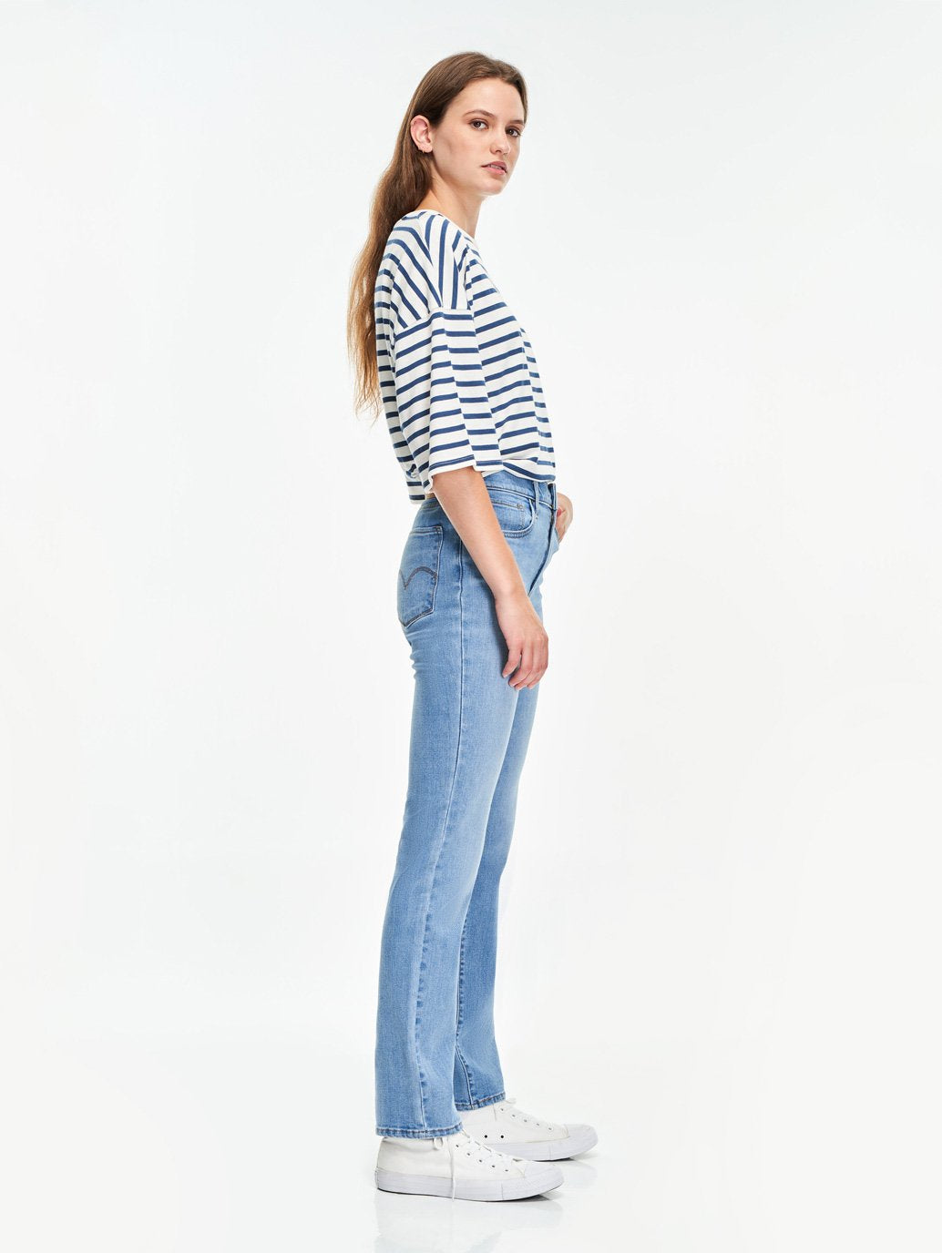 Levi's® 女式 724 高腰直筒牛仔褲