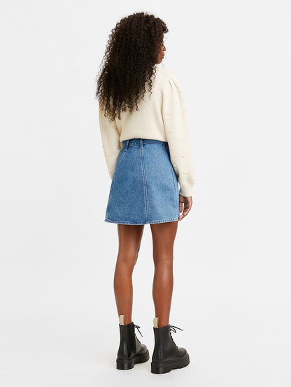 Levi's® 女款 A 字迷你裙