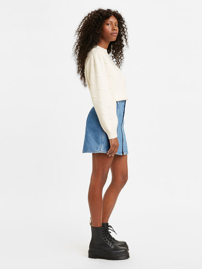 Levi's® 女款 A 字迷你裙