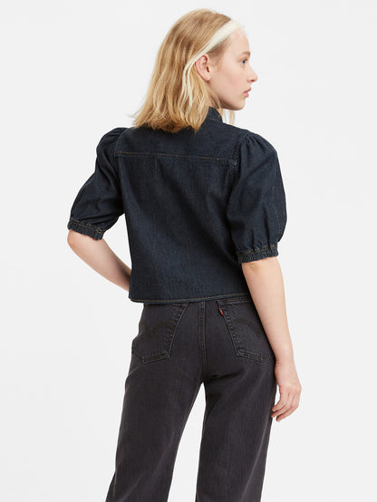 Levi's® 女士 Alice 短袖牛仔襯衫
