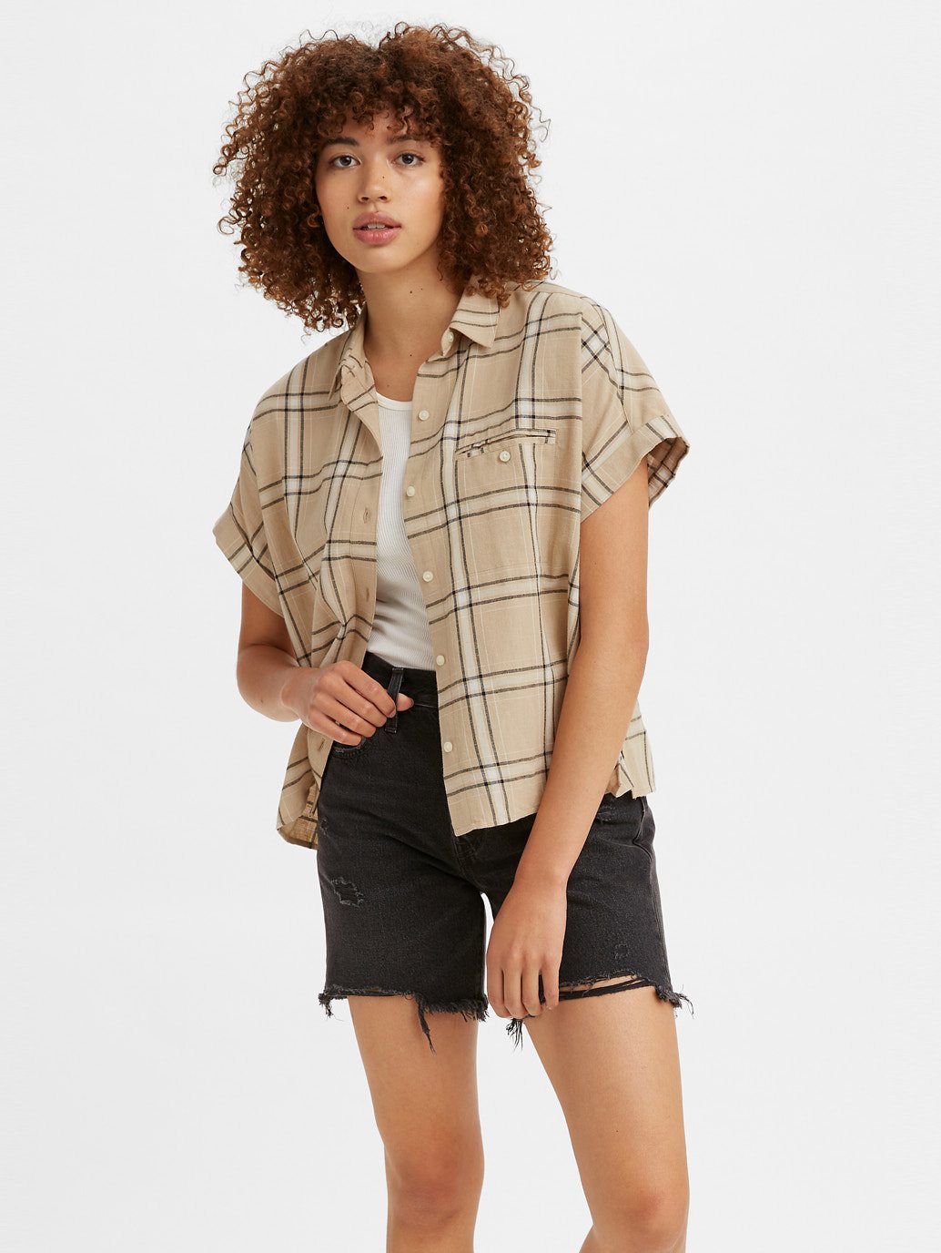 Levi's® 女款 Ariana 寬鬆紐扣襯衫