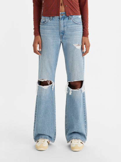 Levi's® 女用寬鬆微喇牛仔褲