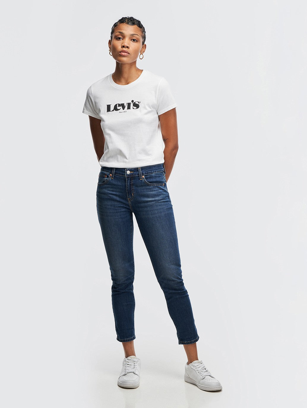 Levi's® 女式男友風中腰牛仔褲