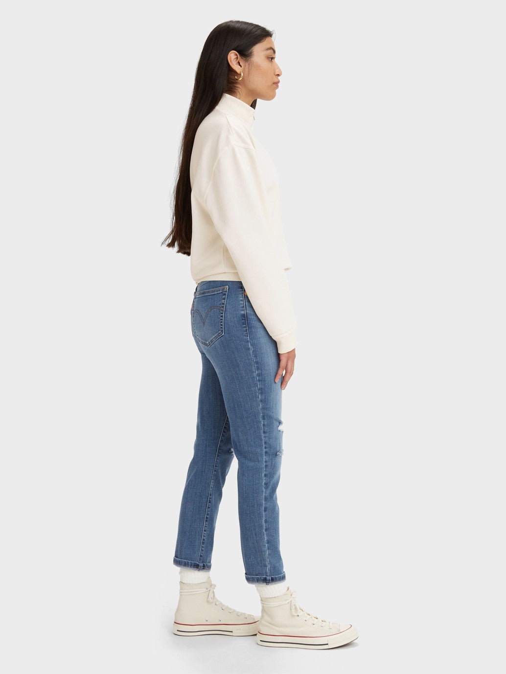Levi's® 女式男友風中腰牛仔褲