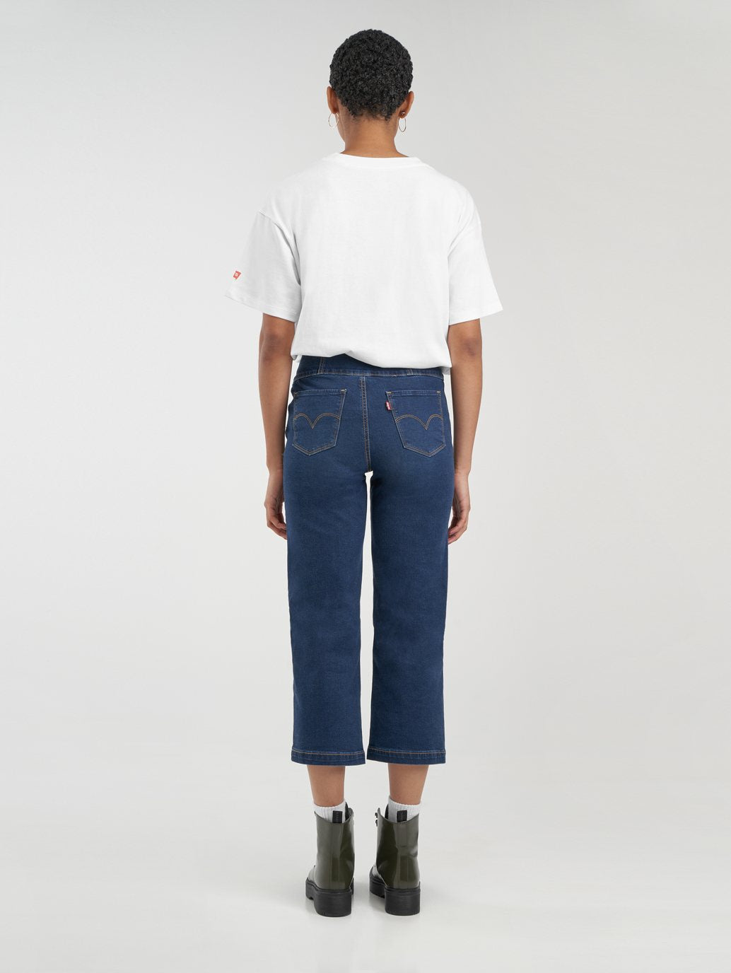 Levi's® 女款 Corset Revel 塑形九分闊腿牛仔褲
