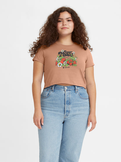 Levi's® 女款 Jordie 短版 T 卹