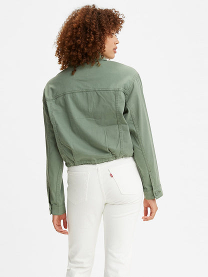 Levi's® 女款短版柔軟剩餘夾克