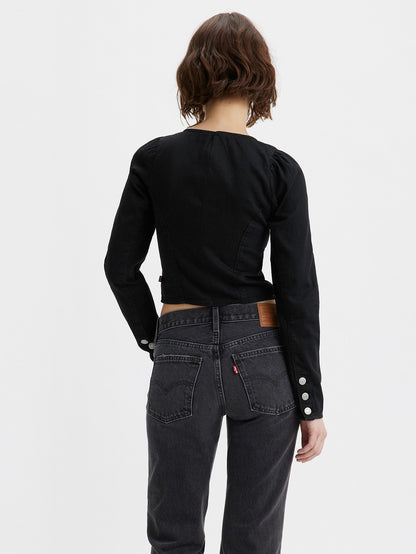 Levi's® 女款 Daryn 長袖緊身胸衣襯衫