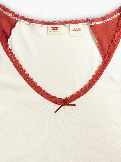 【NewJeans HAERIN 所穿】Levi's® 女式乾貨 V 領 T 卹