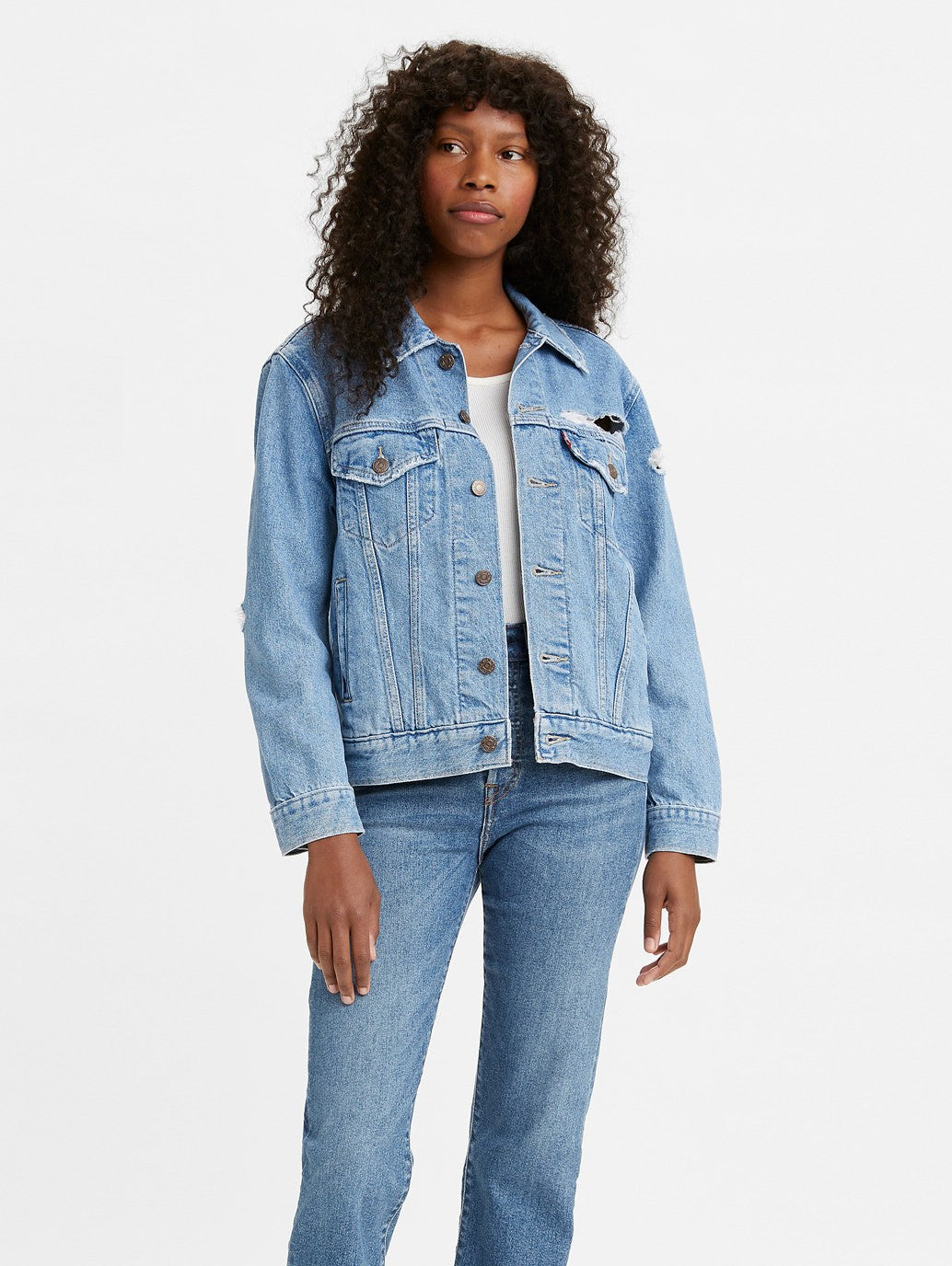 Levi's® 女式前男友卡車司機夾克