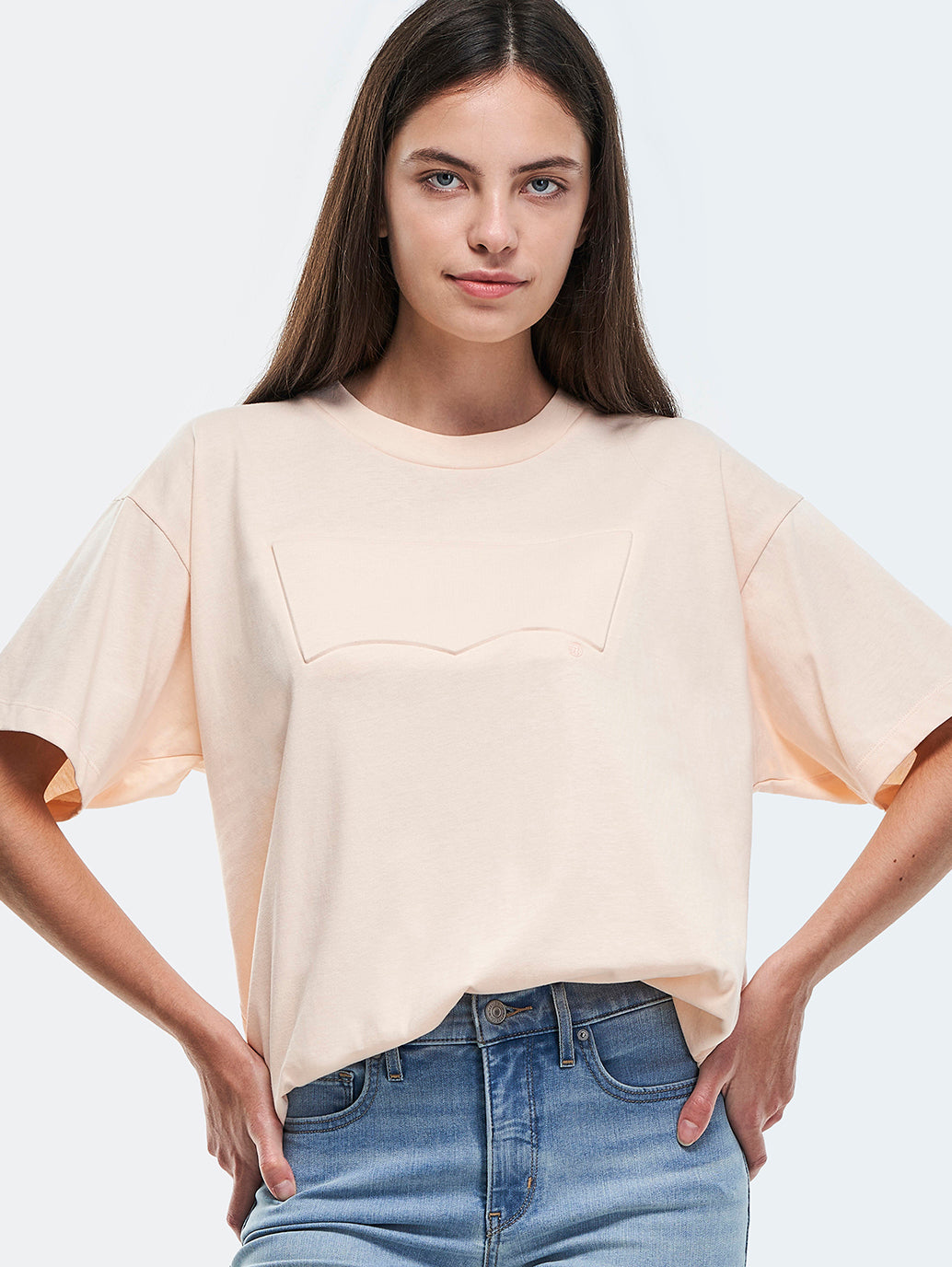 Levi's® 女款鈷藍色圖案 T 卹