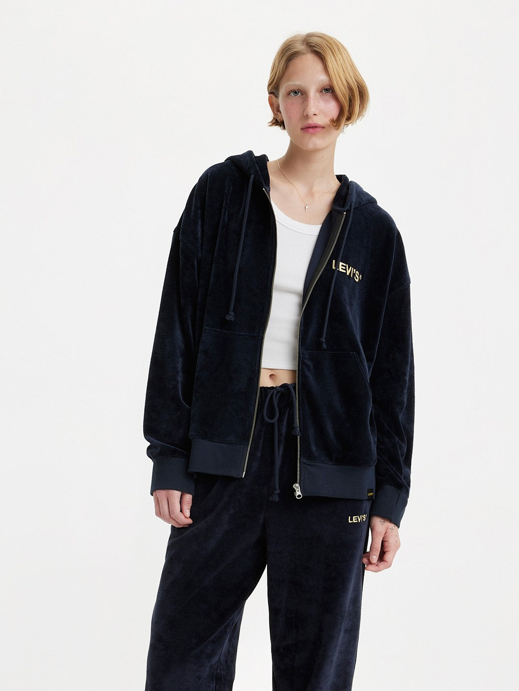 Levi's® 女款 Liam 圖案連帽衫