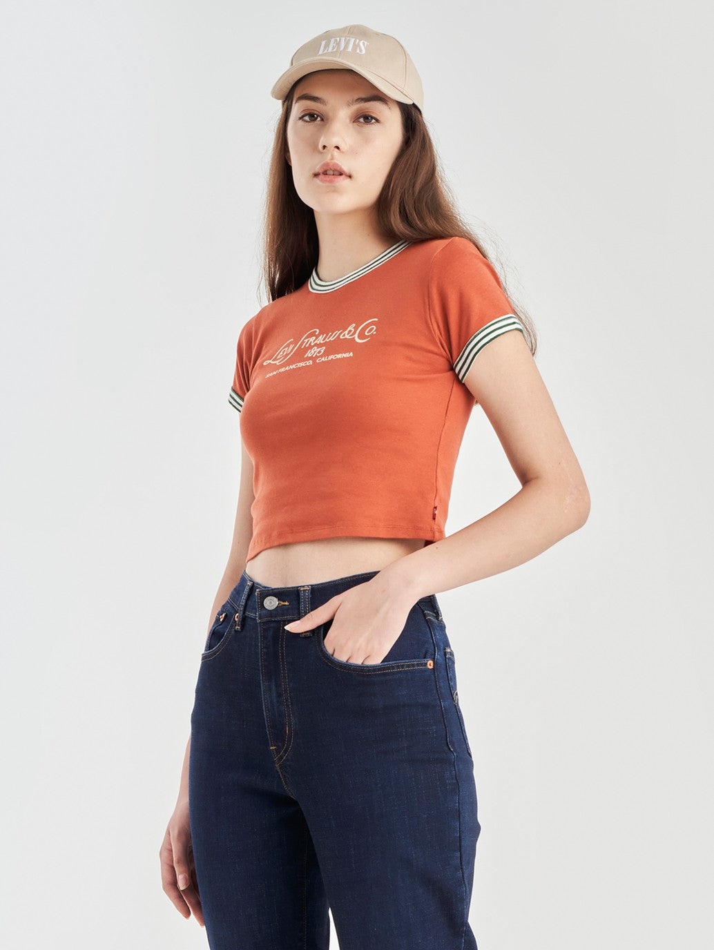 Levi's® Women's Graphic Ringer Mini T-Shirt