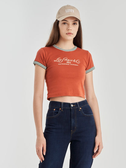 Levi's® Women's Graphic Ringer Mini T-Shirt