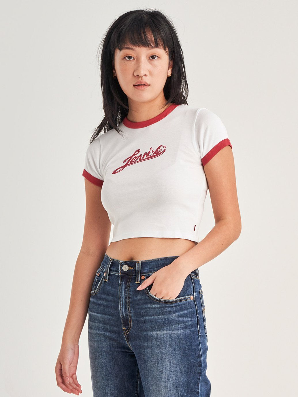 Levi's® Women's Graphic Ringer Mini T-Shirt