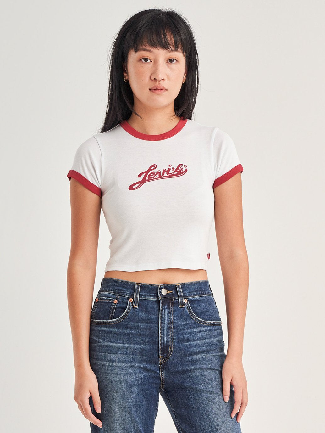 Levi's® Women's Graphic Ringer Mini T-Shirt