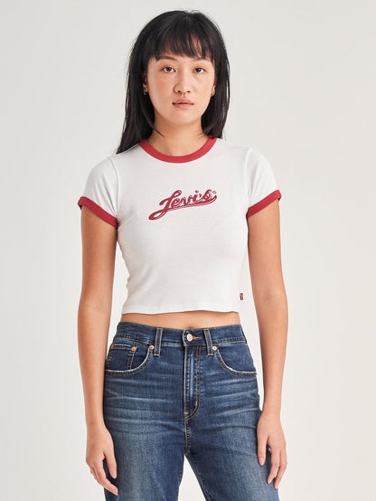 Levi's® Women's Graphic Ringer Mini T-Shirt