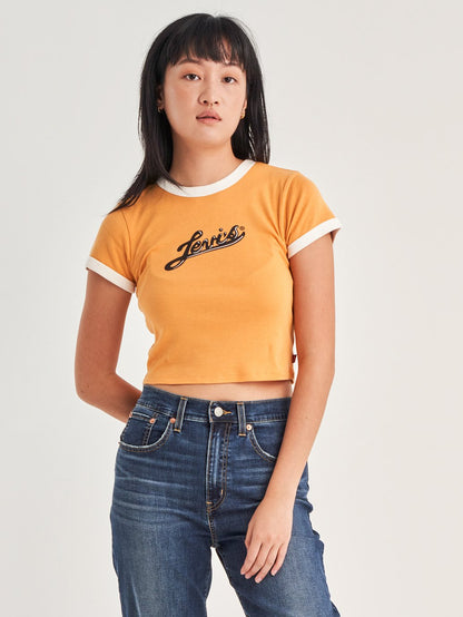 Levi's® Women's Graphic Ringer Mini T-Shirt