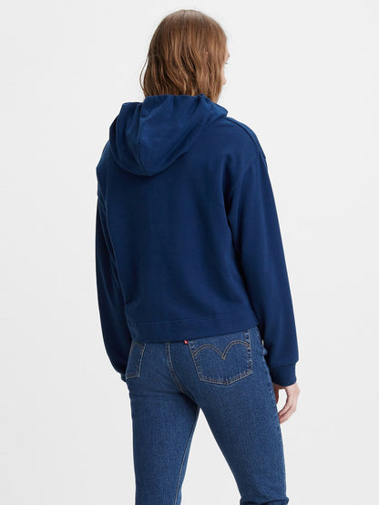 Levi's® 女士圖案滑板拉鍊連帽衫