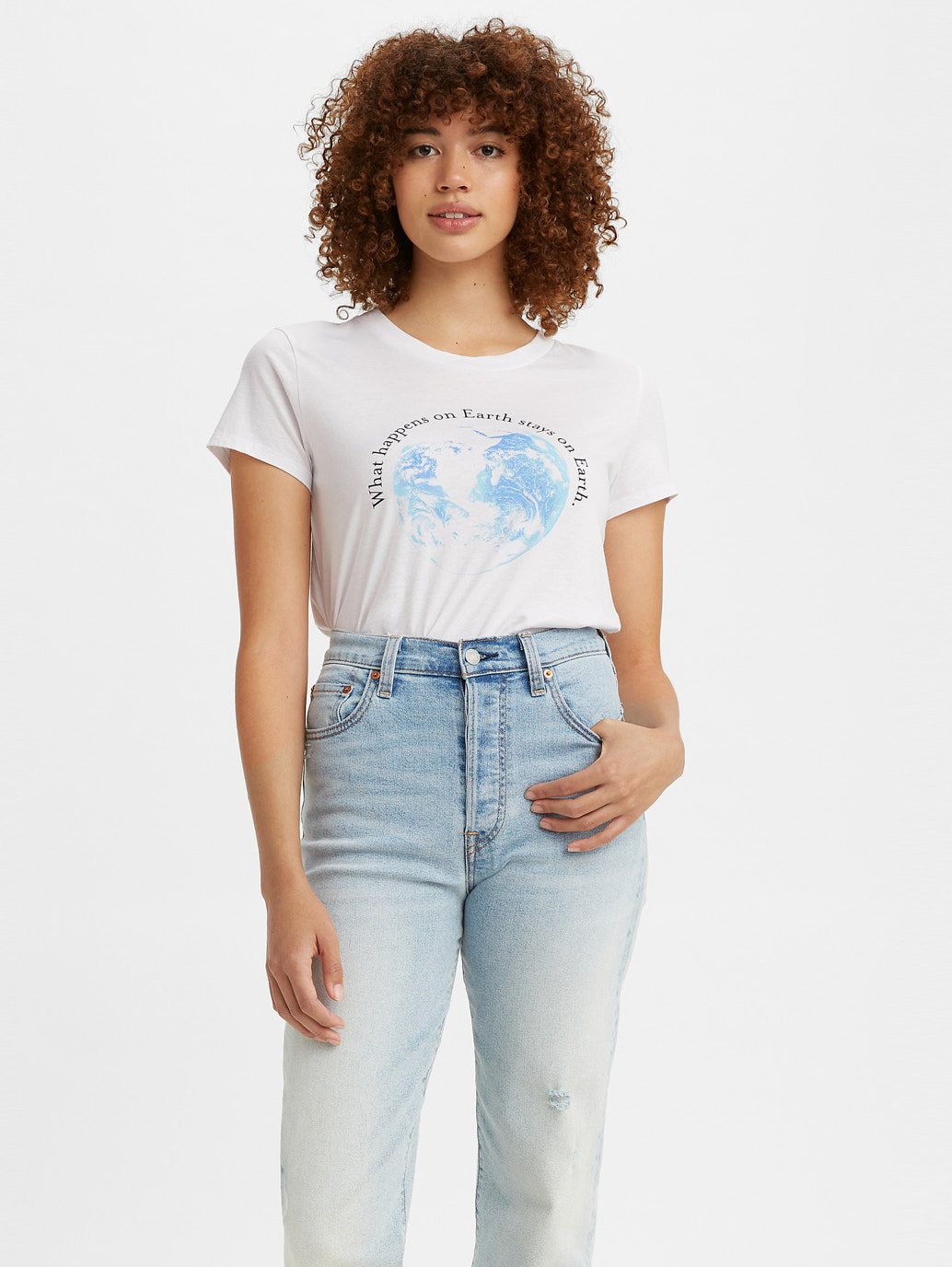 Levi's® 女用圖案衝浪 T 卹