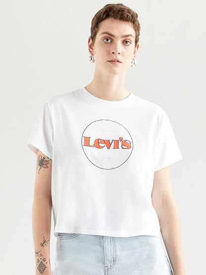Levi's® 女用圖案校隊 T 卹