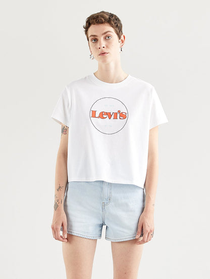 Levi's® 女用圖案校隊 T 卹