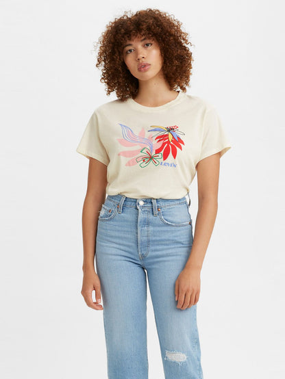 Levi's® 女用圖案校隊 T 卹