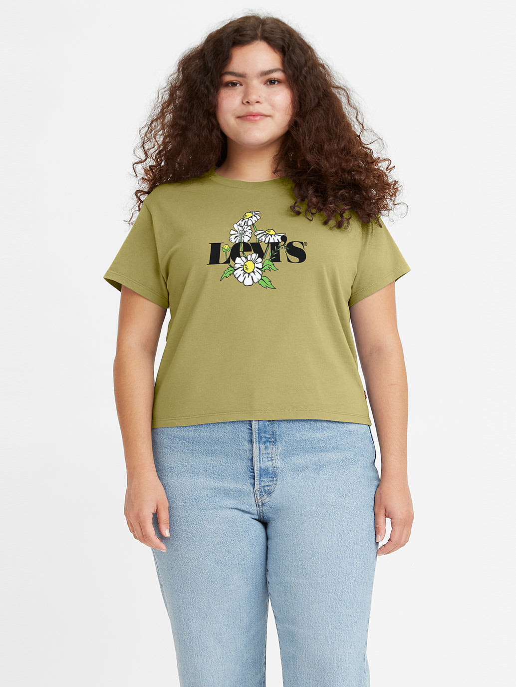 Levi's® 女用圖案校隊 T 卹