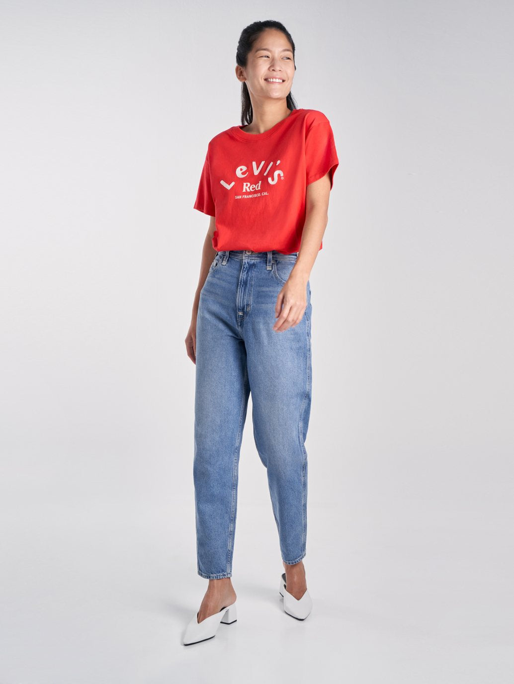 Levi's® 女款高寬鬆錐形牛仔褲