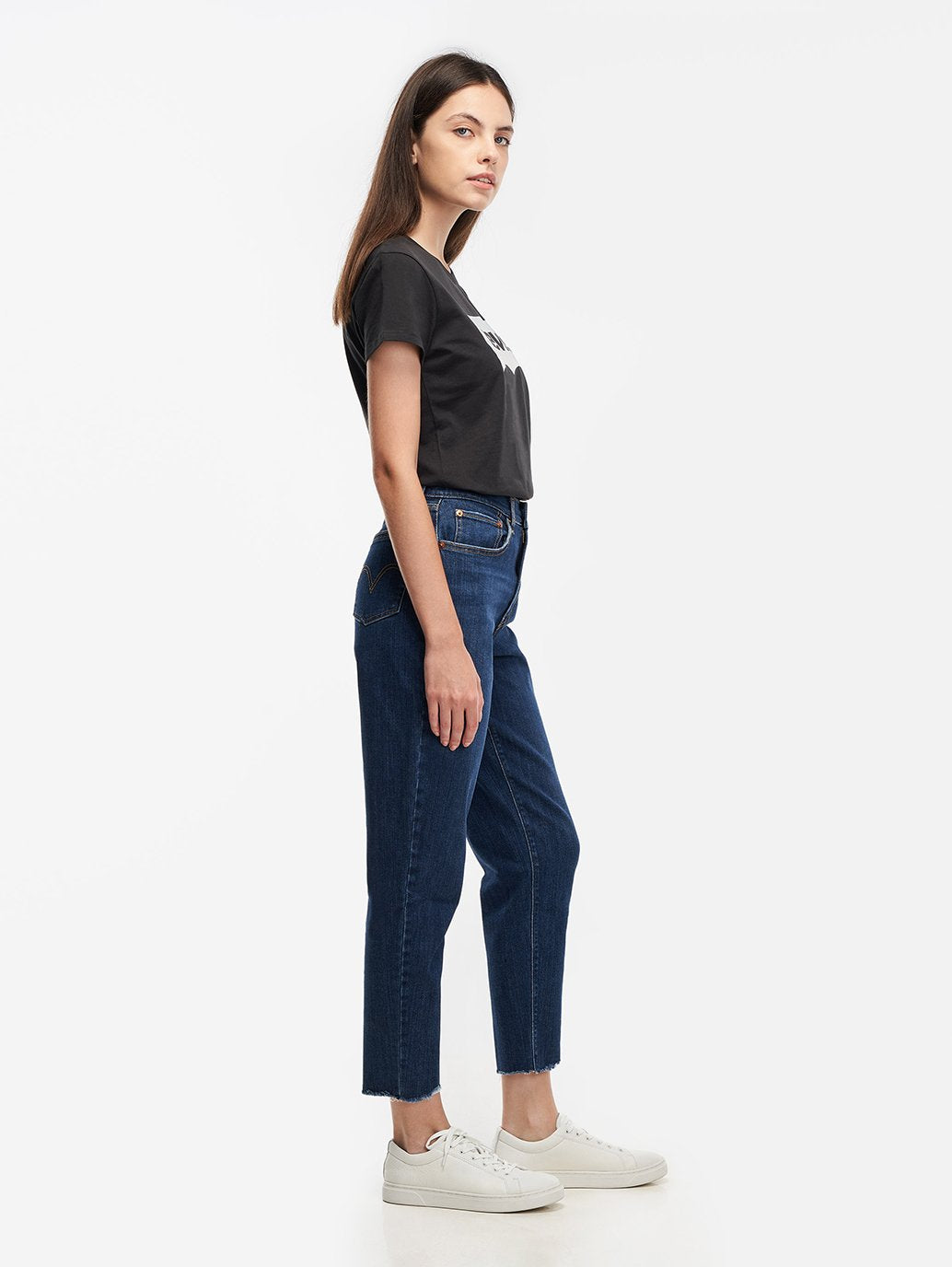 Levi's® 女款高腰男友風牛仔褲