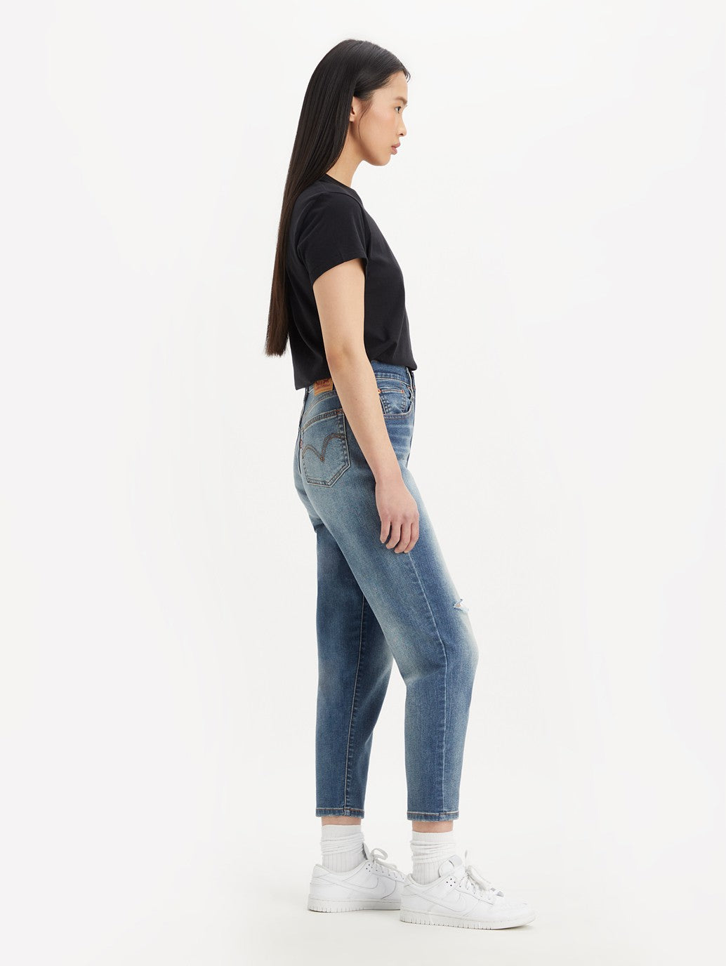 Levi's® 女款高腰男友風牛仔褲