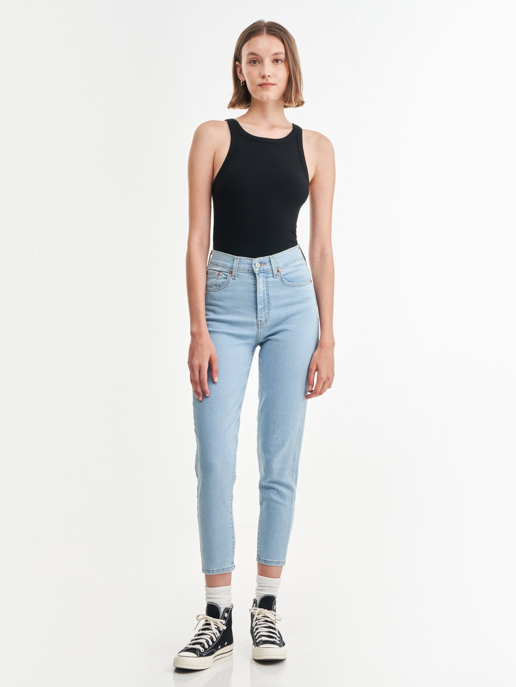 Levi's® 女款高腰男友風牛仔褲