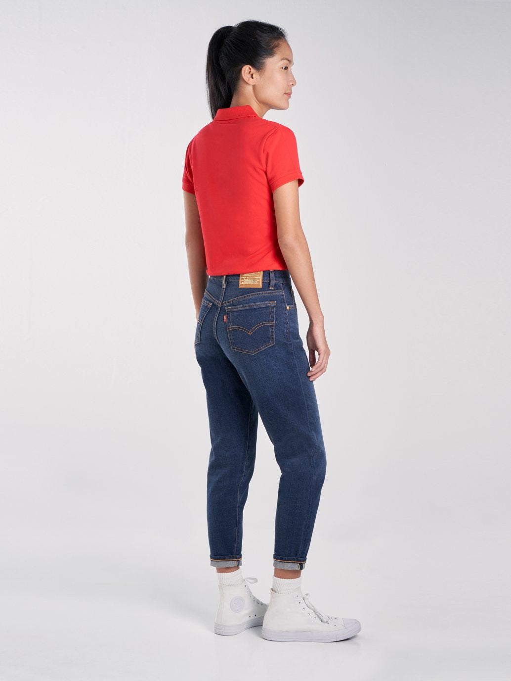Levi's® 女款高腰男友風牛仔褲