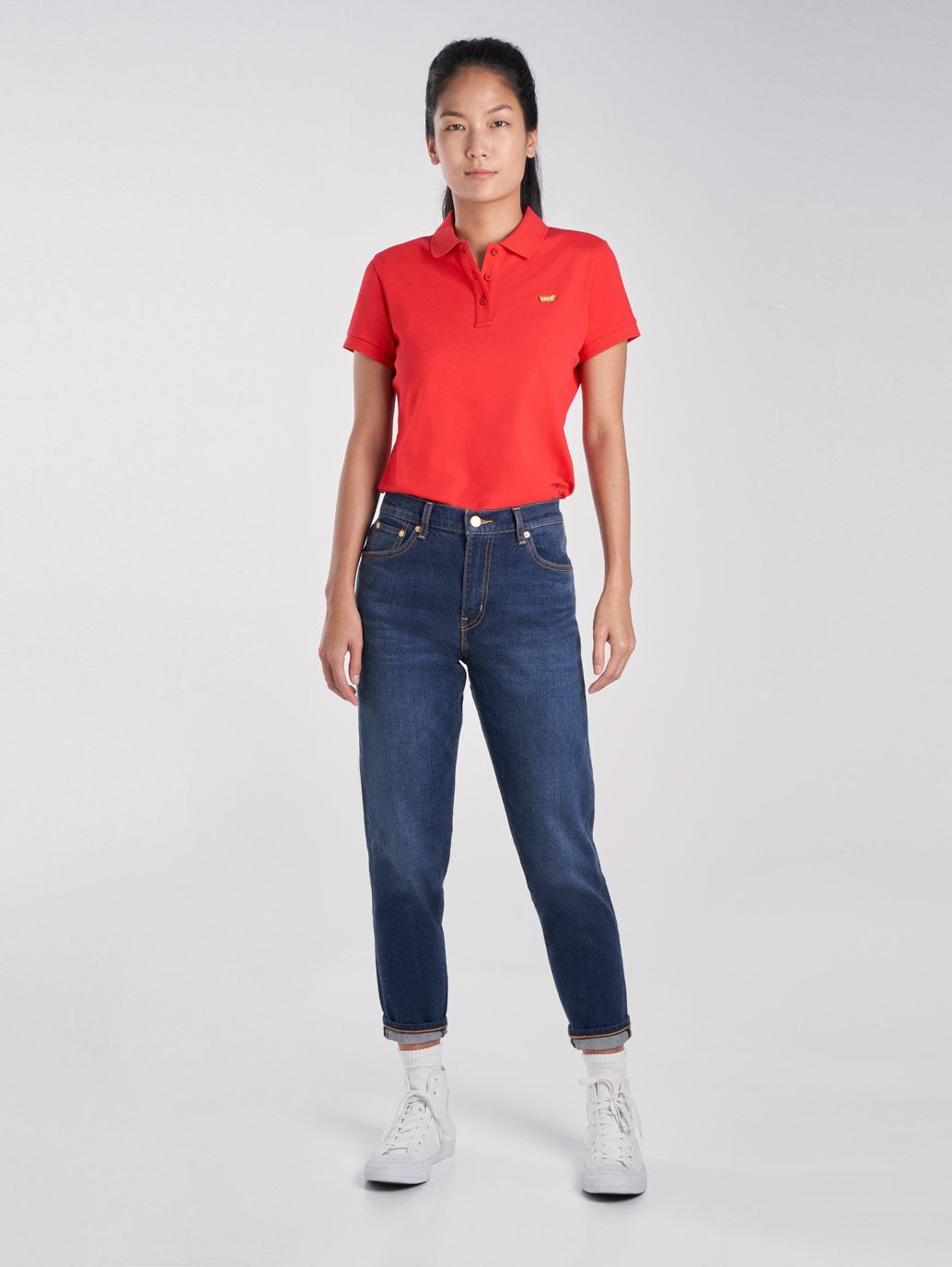 Levi's® 女款高腰男友風牛仔褲