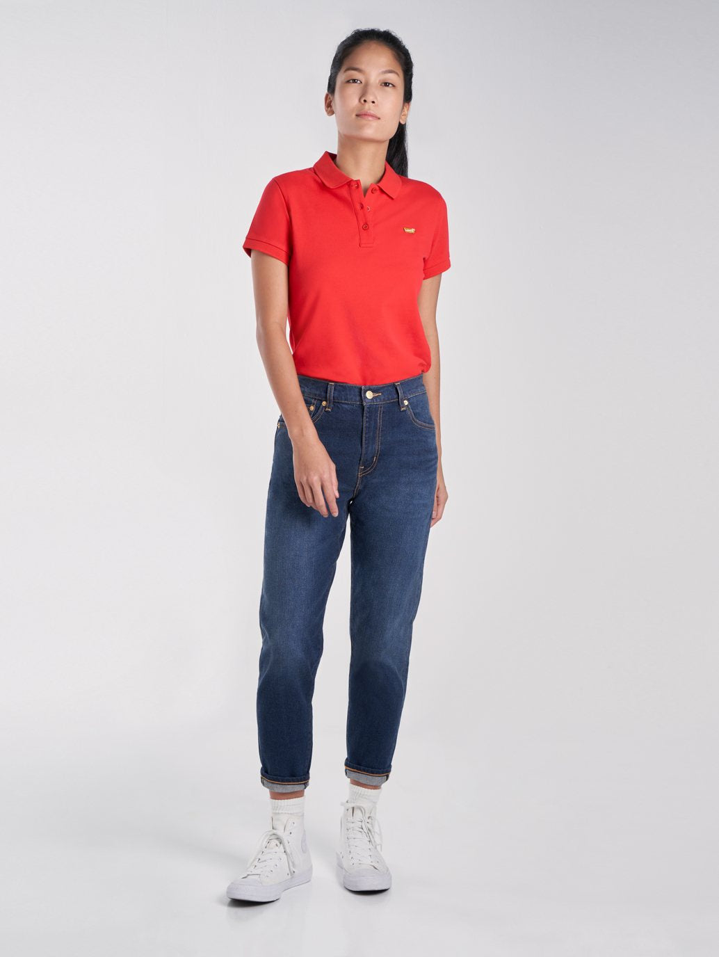 Levi's® 女款高腰男友風牛仔褲