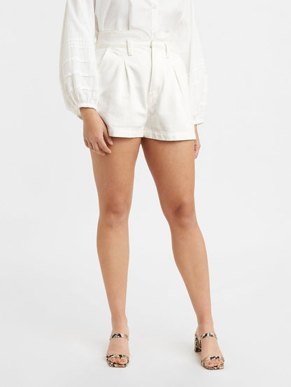 Levi's® 女款高腰媽媽牛仔褲短褲