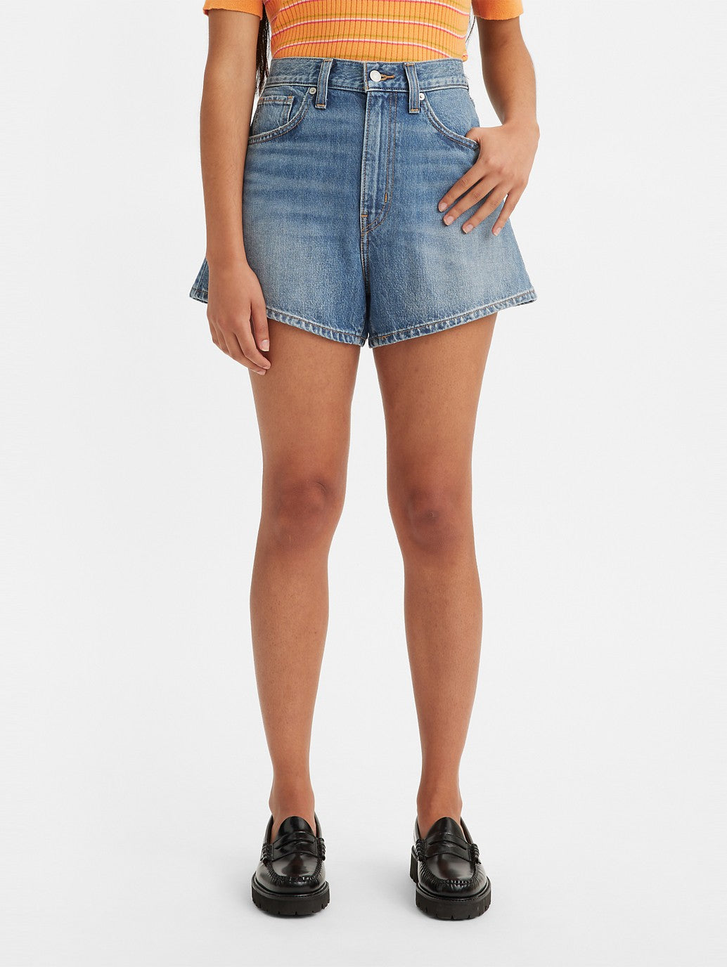 Levi's® 女士高腰媽媽短褲
