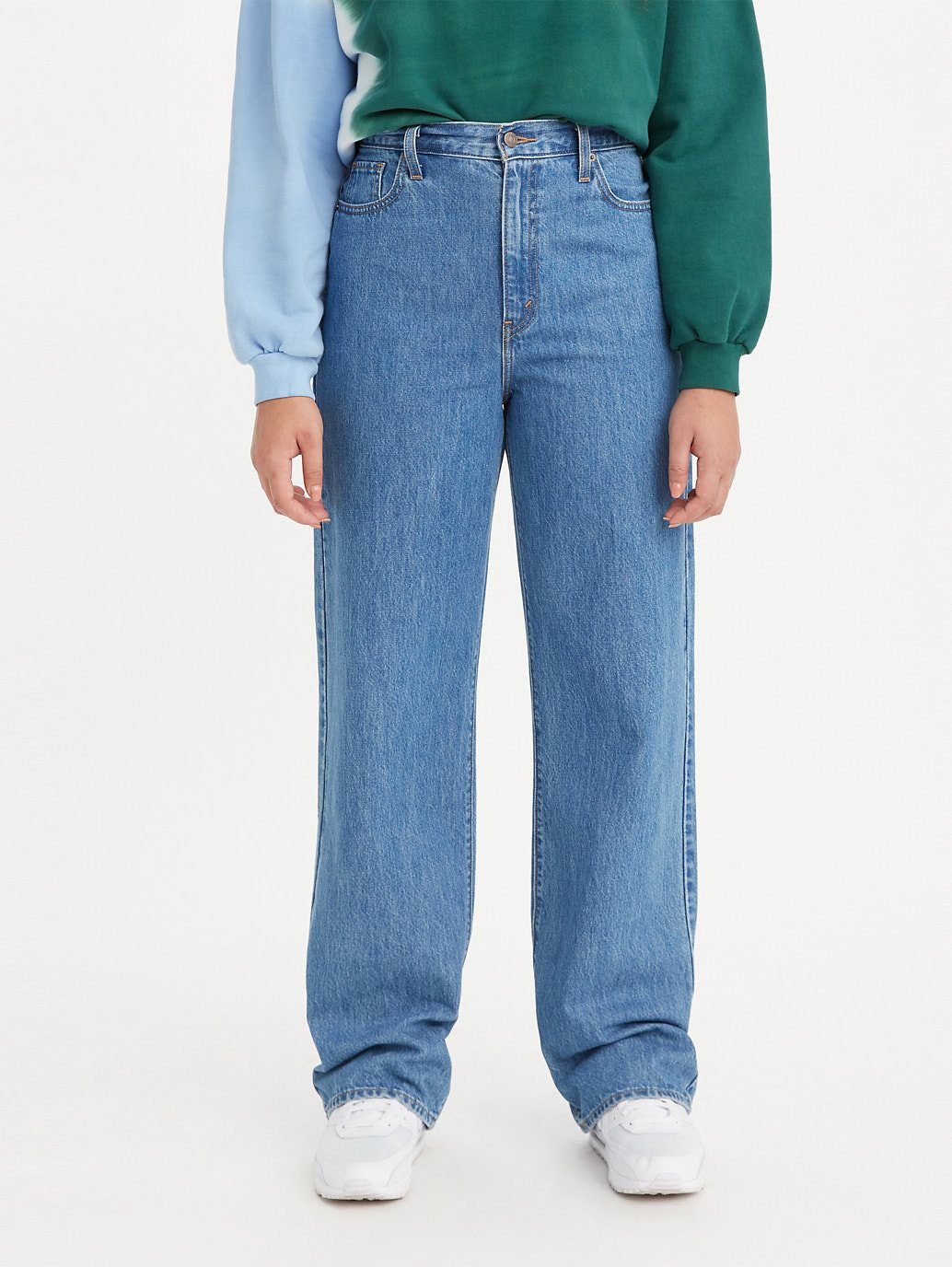 Levi's® 女款高腰直筒牛仔褲