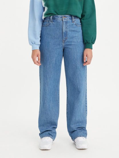 Levi's® 女款高腰直筒牛仔褲
