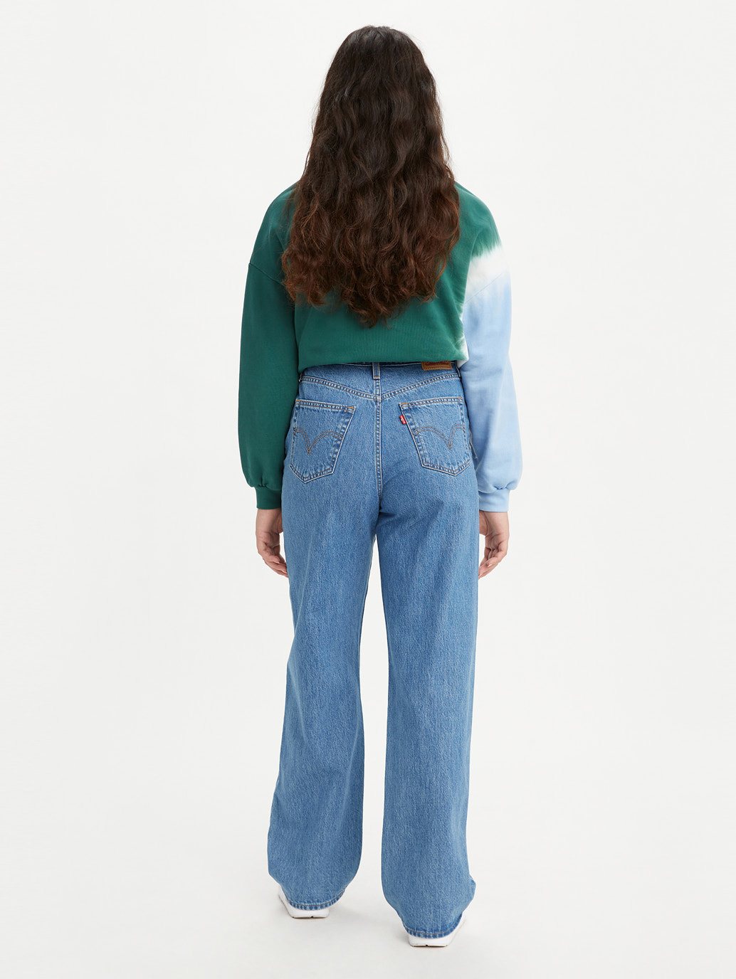 Levi's® 女款高腰直筒牛仔褲