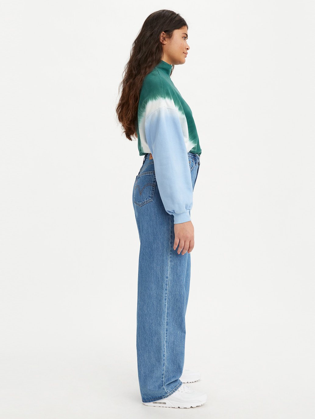Levi's® 女款高腰直筒牛仔褲