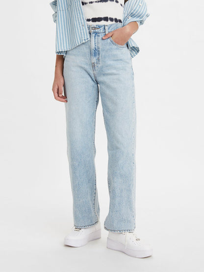 Levi's® 女款高腰直筒牛仔褲