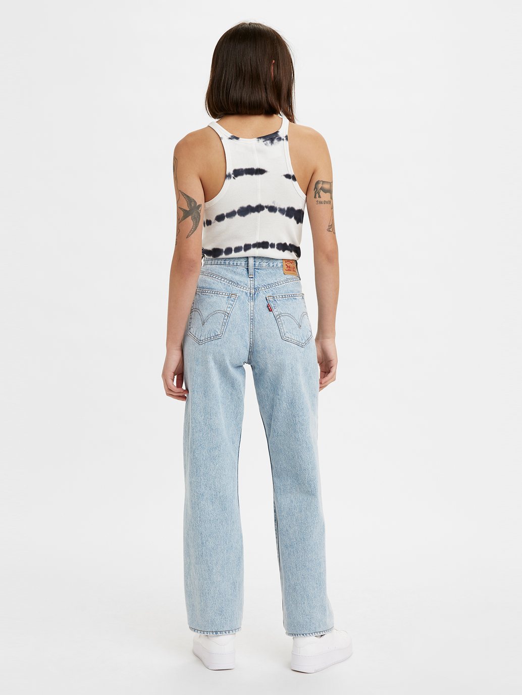 Levi's® 女款高腰直筒牛仔褲