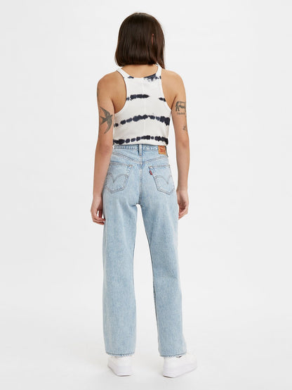 Levi's® 女款高腰直筒牛仔褲