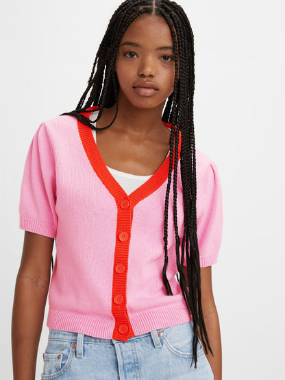 Levi's® 女士 Josie 短袖開襟衫