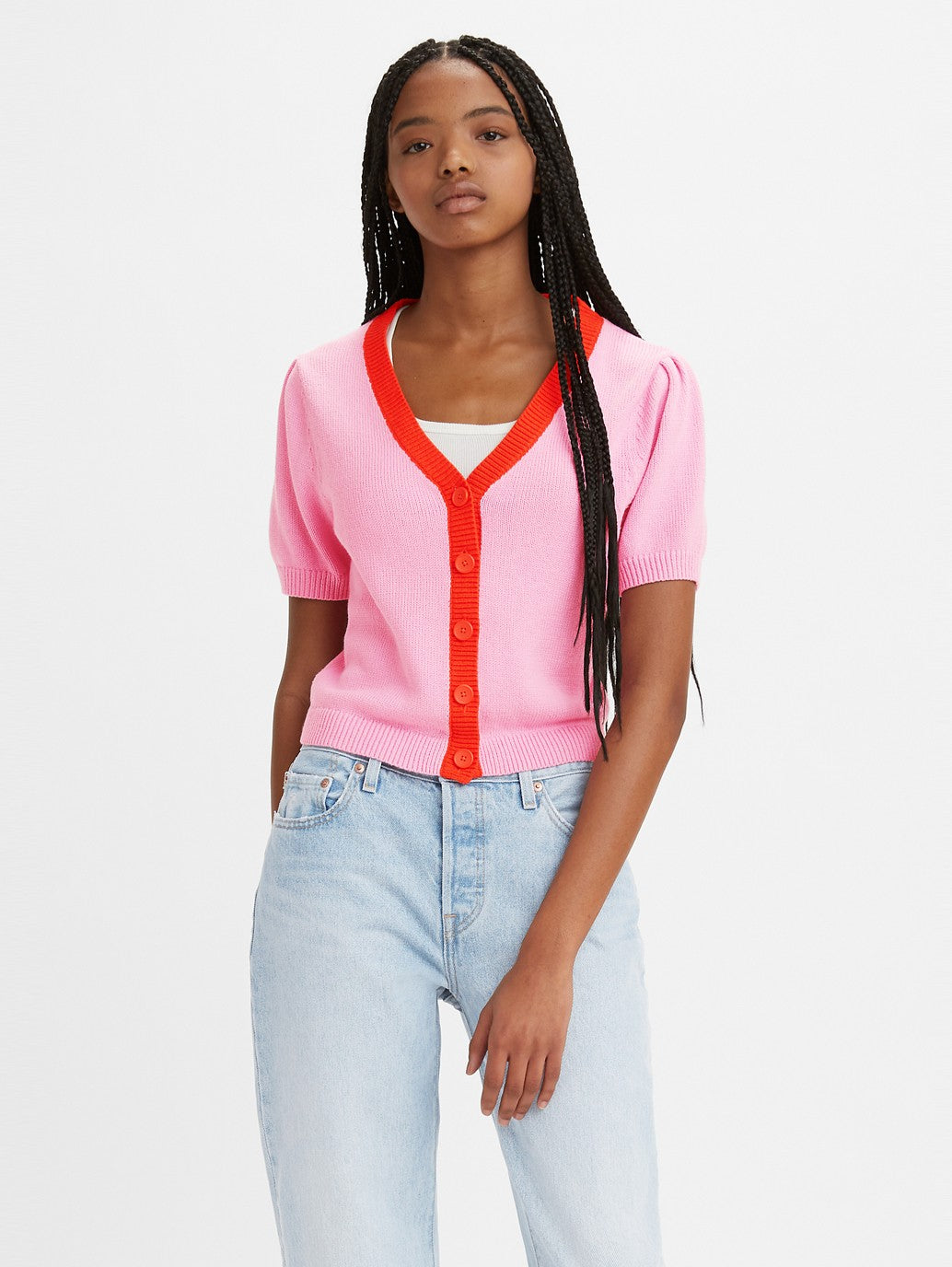 Levi's® 女士 Josie 短袖開襟衫