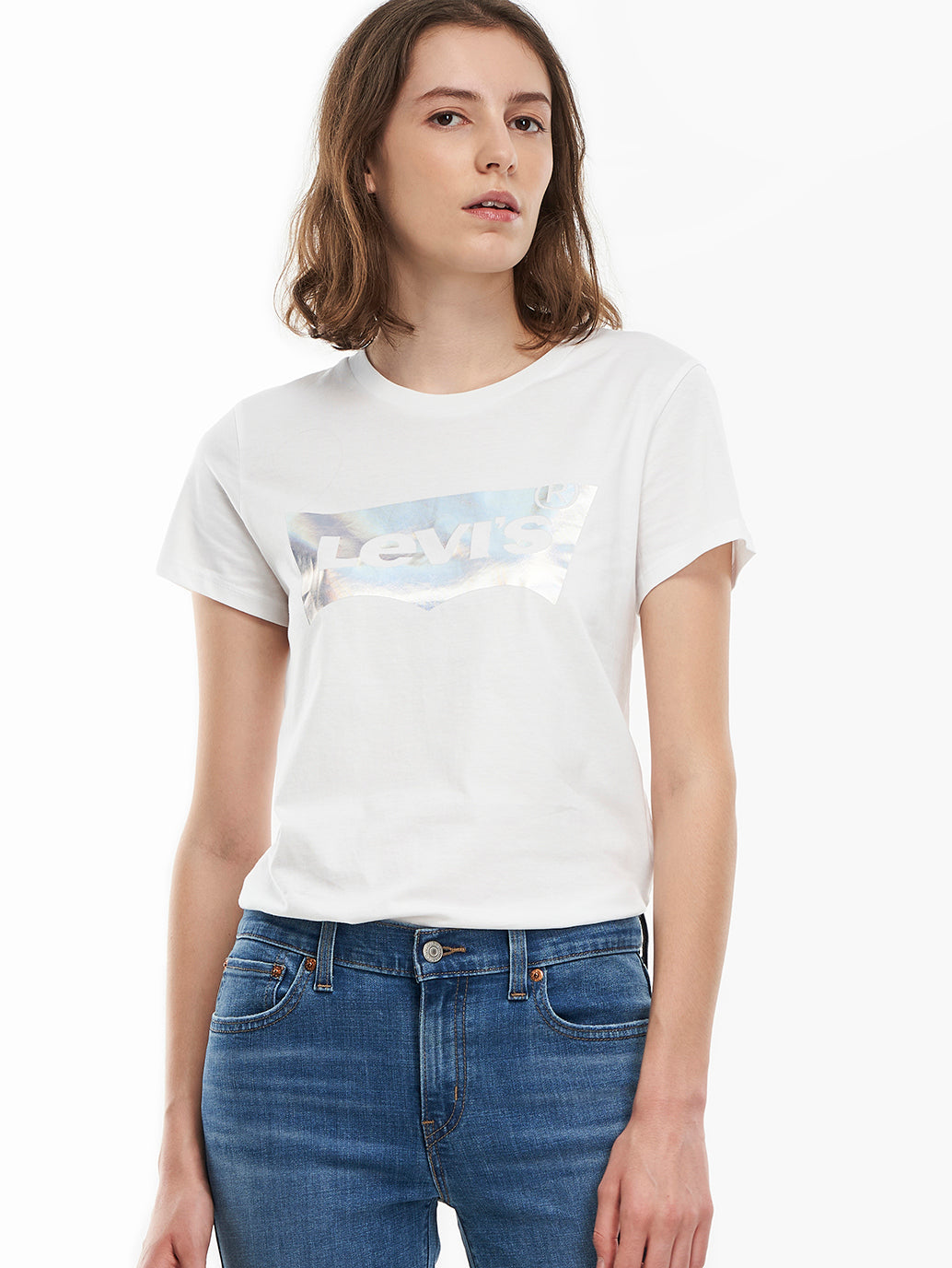 Levi's® 女用標誌完美 T 卹